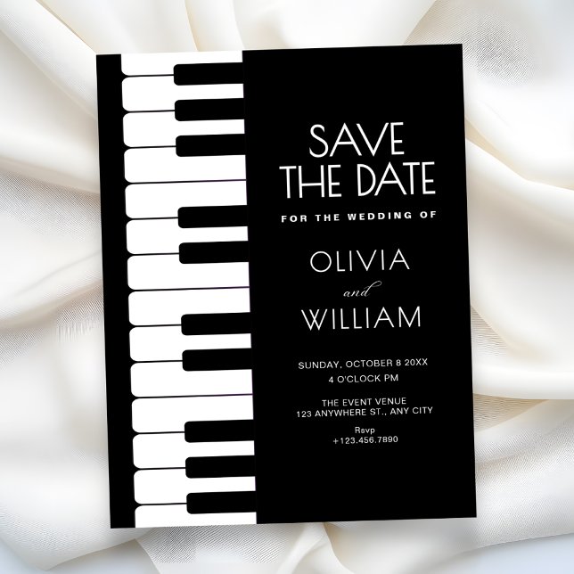 Piano wedding save the date (Creator Uploaded)