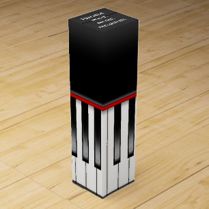 Piano With Wine Quote Wine Box