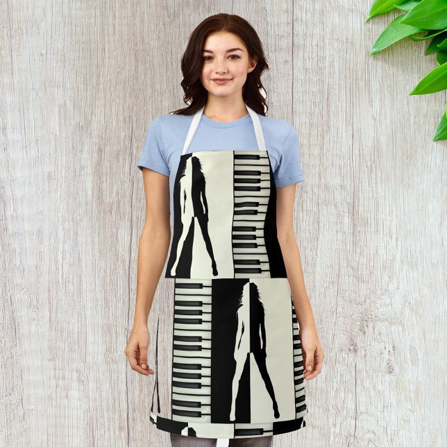 Piano Woman Apron (Creator Uploaded)