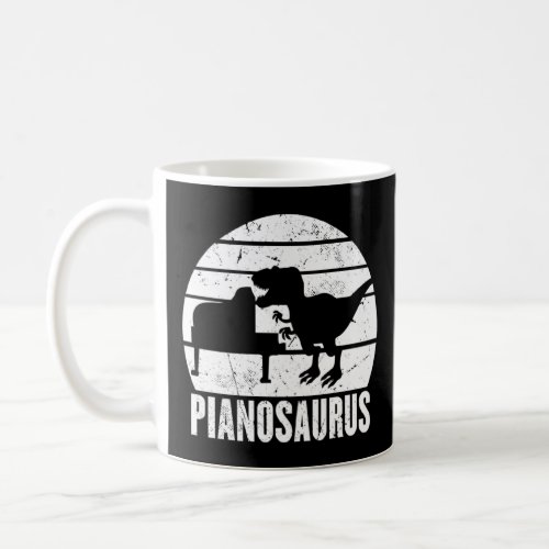 Pianosaurus Dino Playing Piano Grand Concert Instr Coffee Mug