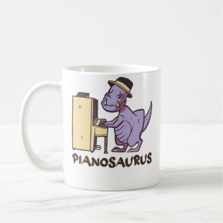 Pianosaurus Piano Coffee Mug
