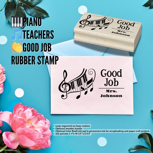 PianoTeachersGood Job Rubber Stamp