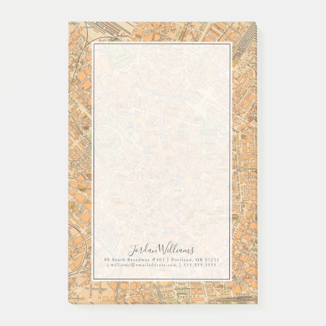 Pianta di Milano - Map of Milan, Italy Post-it Notes (Front)