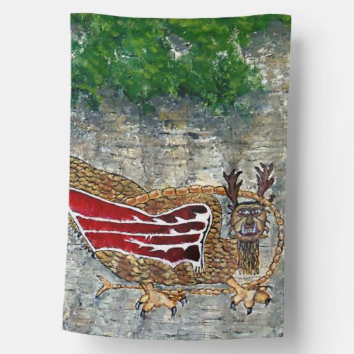 Piasa Bird Illinois Native American Legend Canvas House Flag Zazzle