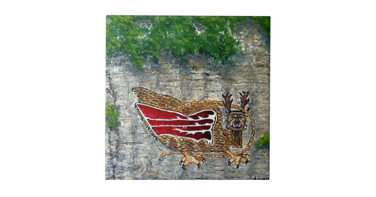 Piasa Bird Illinois Native American Legend Ceramic Tile Zazzle