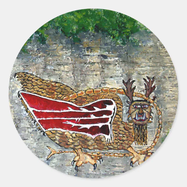 Piasa Bird Illinois Native American Legend Classic Round Sticker Zazzle