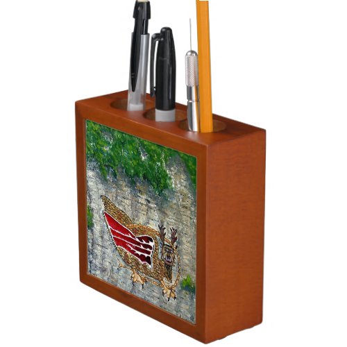 Piasa Bird Illinois Native American Legend Desk Organizer