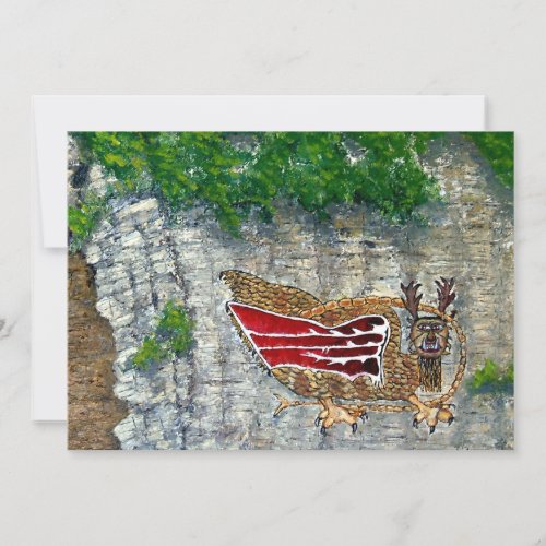 Piasa Bird Illinois Native American Legend Holiday Card