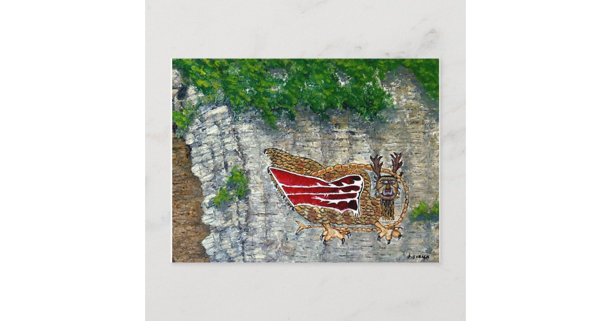 Piasa Bird Illinois Native American Legend Postcard Zazzle