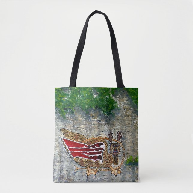 Piasa Bird Illinois Native American Legend Tote Bag (Front)