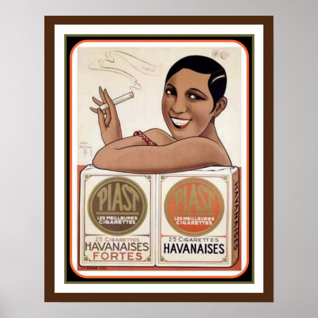 Piast Havanaises Vintage Ad Poster 12 x 16 (Front)