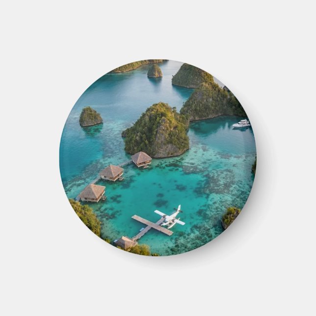 Piaynemo Raja Ampat Islands Paradise View Art Magnet (Front)