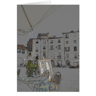 Piazza Anfiteatro in Lucca, Italy Cards