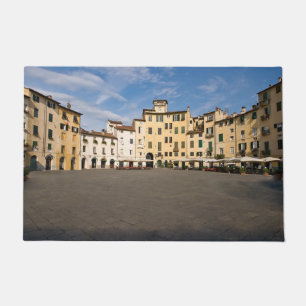 Piazza Anfiteatro square in Lucca - Tuscany, Italy Doormat