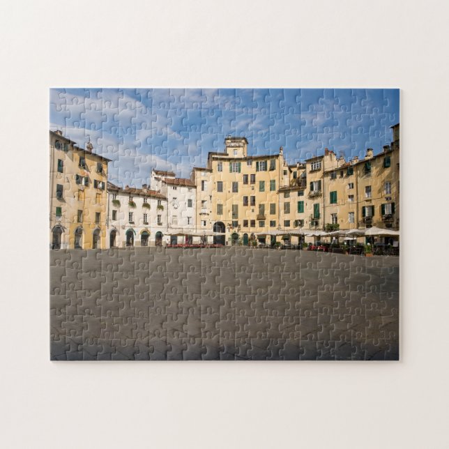 Piazza Anfiteatro square in Lucca - Tuscany, Italy Jigsaw Puzzle (Horizontal)