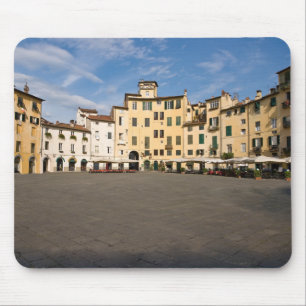 Piazza Anfiteatro square in Lucca - Tuscany, Italy Mouse Pad