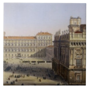 Piazza Castello, Turin, engraved by F. Citterio (c Ceramic Tile