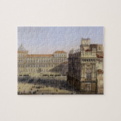 Piazza Castello Turin engraved by F Citterio c Jigsaw Puzzle