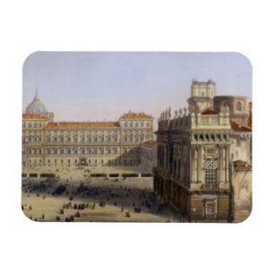 Piazza Castello, Turin, engraved by F. Citterio (c Magnet