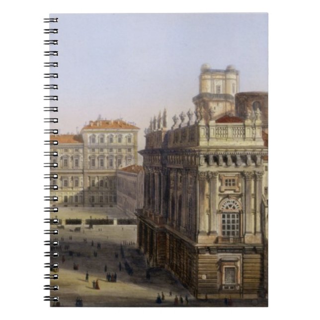 Piazza Castello, Turin, engraved by F. Citterio (c Notebook (Front)