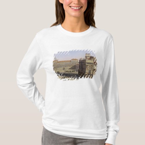 Piazza Castello Turin engraved by F Citterio c T_Shirt