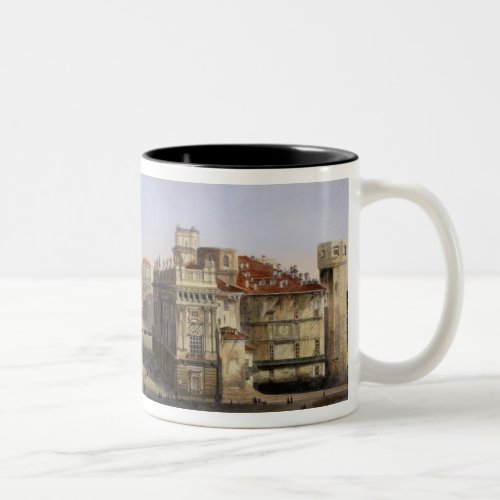 Piazza Castello Turin engraved by F Citterio c Two_Tone Coffee Mug