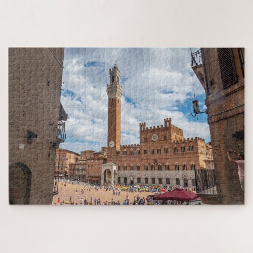Piazza del Campo in Siena Tuscany Italy Jigsaw Puzzle