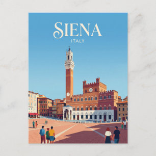 Piazza del Campo Italy Postcard