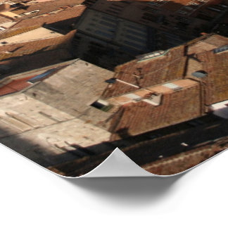 Piazza del Campo Siena Italia Poster