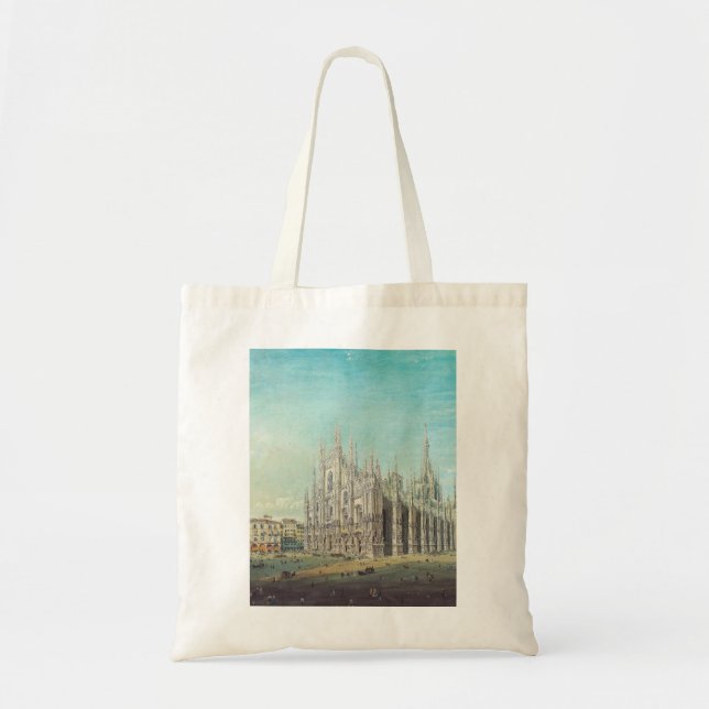 Piazza del Duomo in Milan by Carlo Bossoli   Tote Bag (Front)