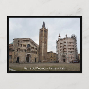 Piazza del Duomo, Parma, Italy Postcard
