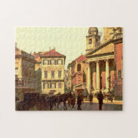 Piazza dell' Annunziata Genoa Italy Jigsaw Puzzle