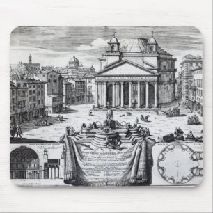 Piazza della Rotonda with a view of Pantheon Mouse Pad