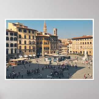 Piazza della Signoria, Florence Poster