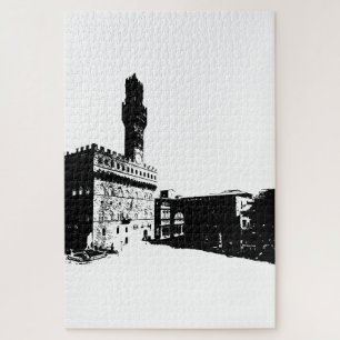 Piazza della Signoria in Florence in Central Italy Jigsaw Puzzle