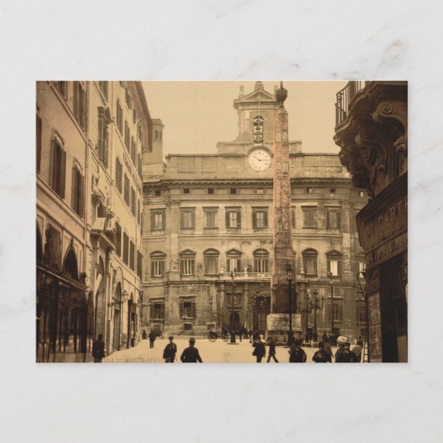 Piazza di Monte Citorio, Rome, Italy Postcard (Front)