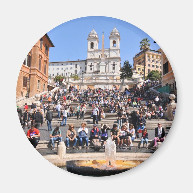 Piazza di Spagna, Rome, Italy Magnet (Front)