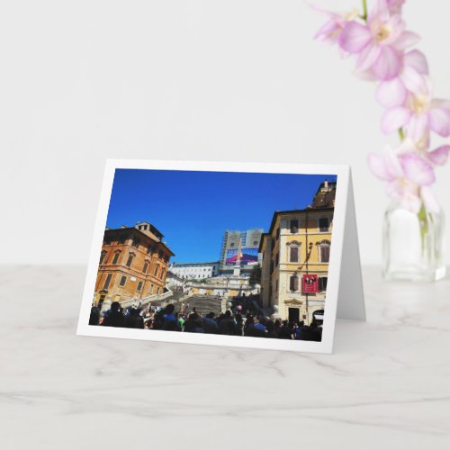 Piazza di Spagna The Spanish Steps Rome Italy Card