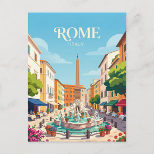 Piazza Navona Italy Postcard