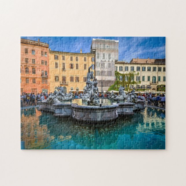 Piazza Navona  Rome Italy . Jigsaw Puzzle (Horizontal)