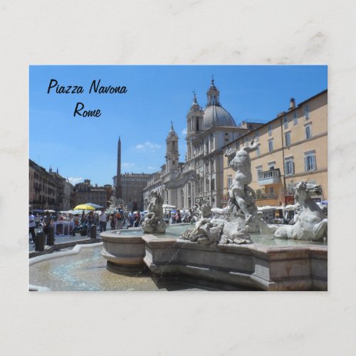 Piazza Navona_ Rome Italy Postcard