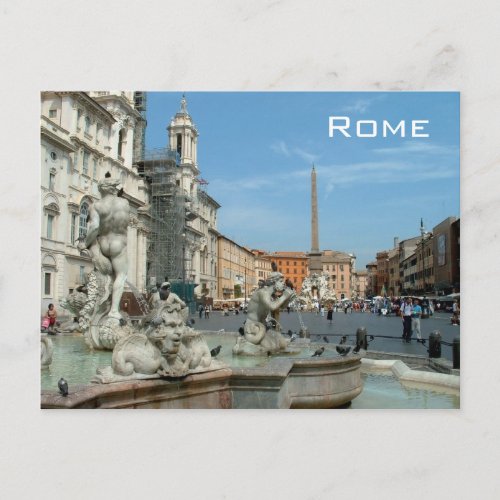 Piazza Navona _ Rome Postcard