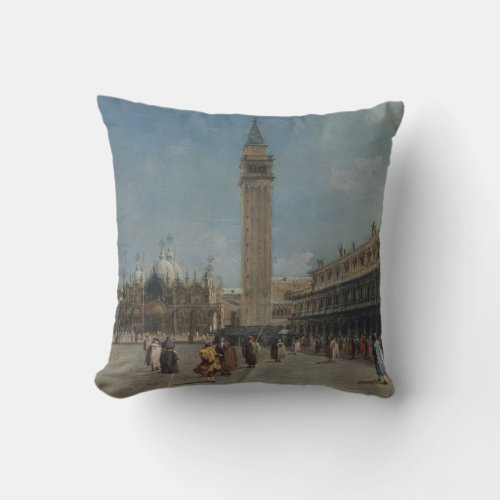 Piazza San Marco Throw Pillow