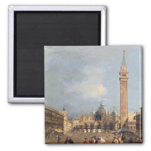 Piazza San Marco Venice c1760 Magnet