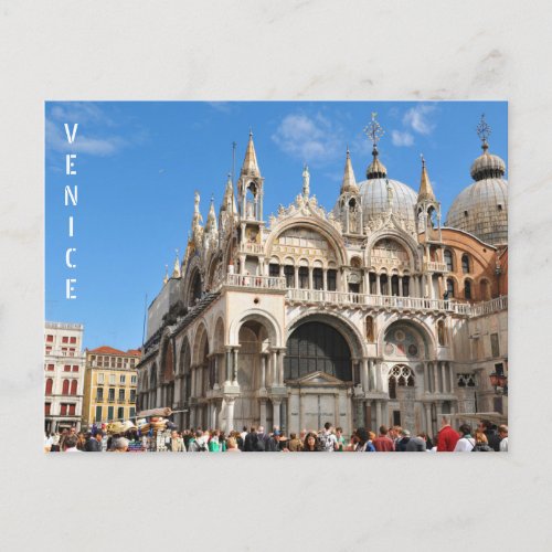 Piazza San Marco Venice Italy Postcard