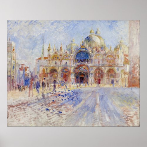 Piazza San Marco Venice Pierre_Auguste Renoir Poster