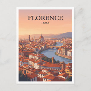 Piazzale Michelangelo Panorama Florence Italy Postcard