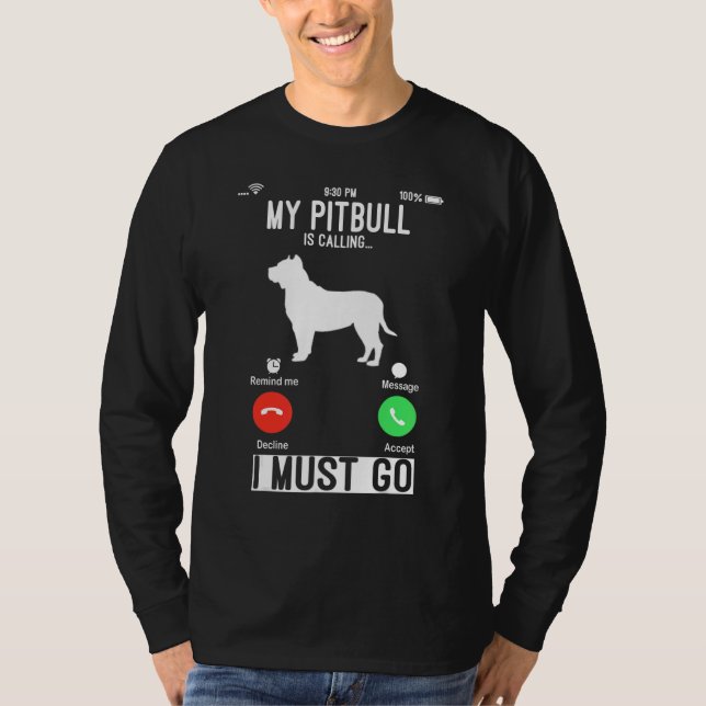 Pibull Tee Men Pitbull Dog Pitbull (Front)