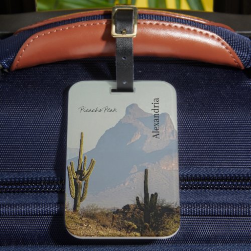 Picacho Peak Arizona Southwest Desert Mountain Luggage Tag