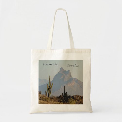Picacho Peak Arizona Southwest Desert Mountain Tote Bag